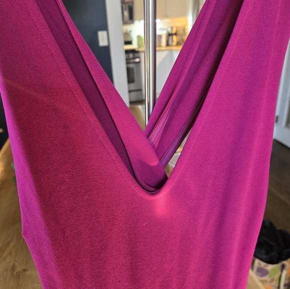 Lulu's Fuchsia Cross-Back Dress - Picture 8 of 8